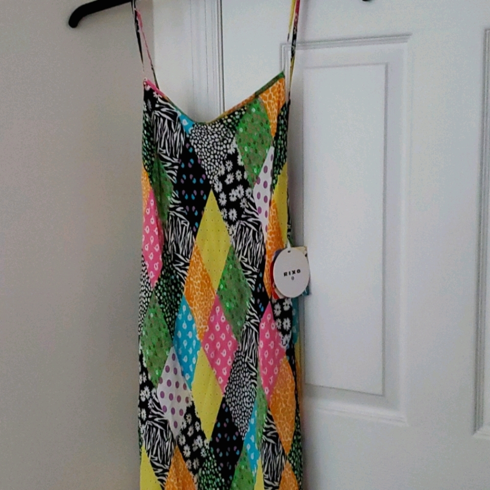 RIXO PATCHWORK DRESS